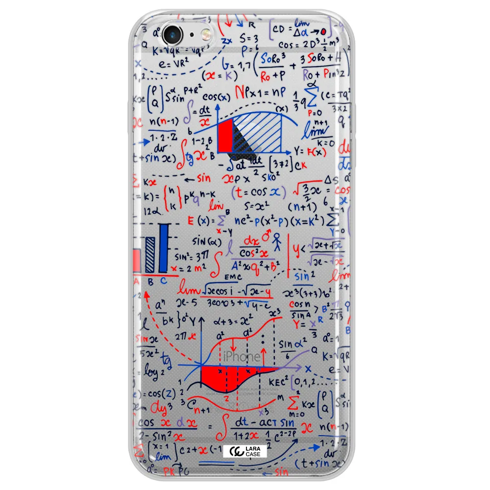Math Blackboard Apple iPhone 6S Clear TPU Case