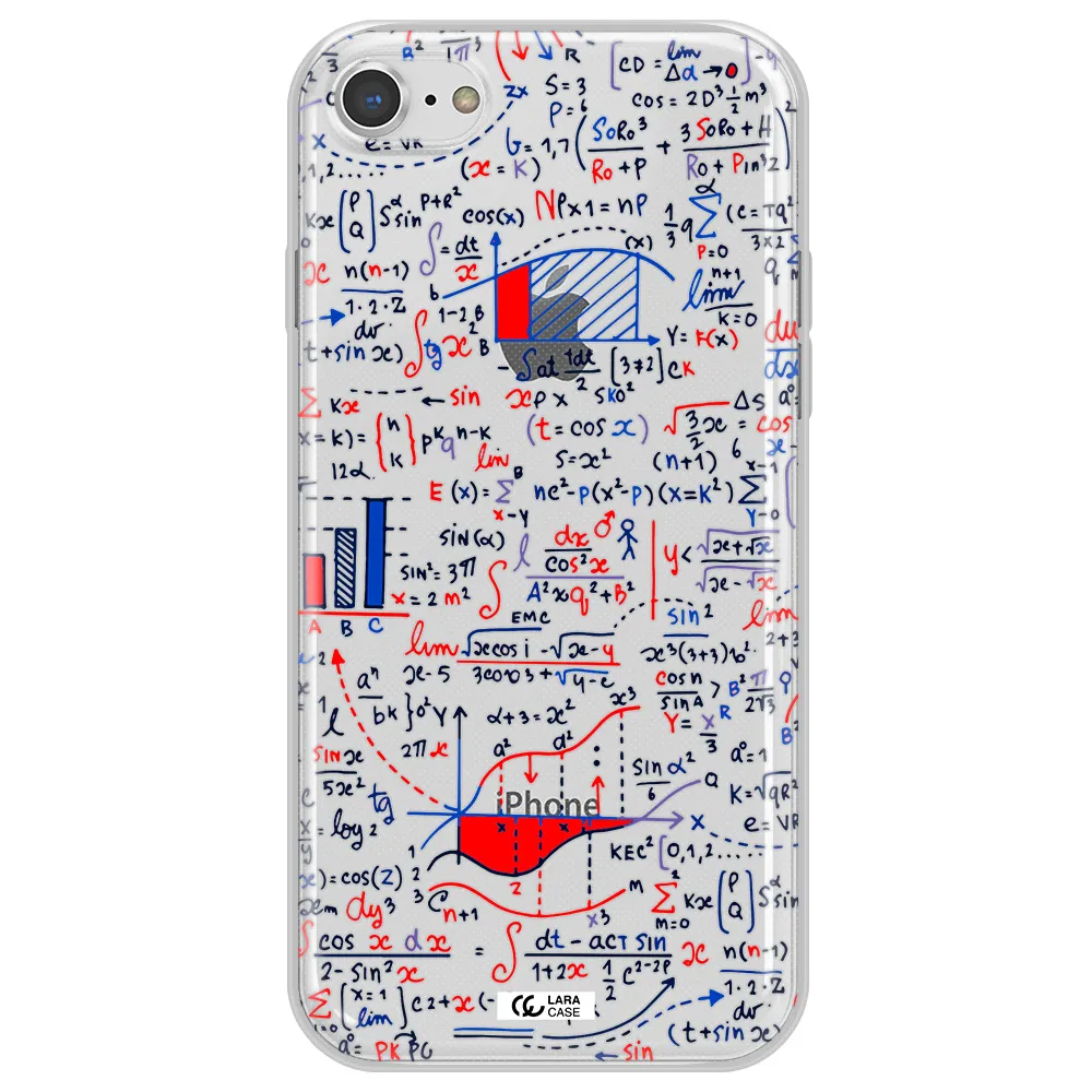 Math Blackboard Apple iPhone 7 Clear TPU Case