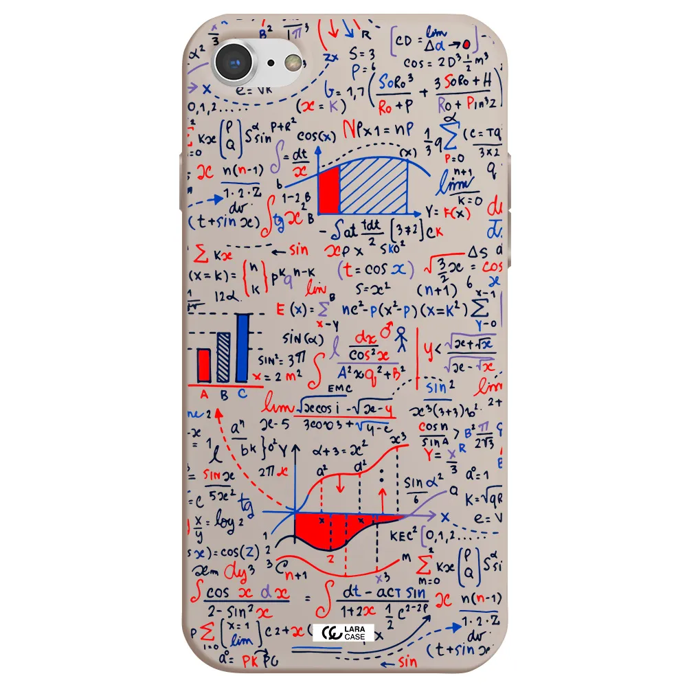 Math Blackboard Apple iPhone 7 Silicone Stone Case