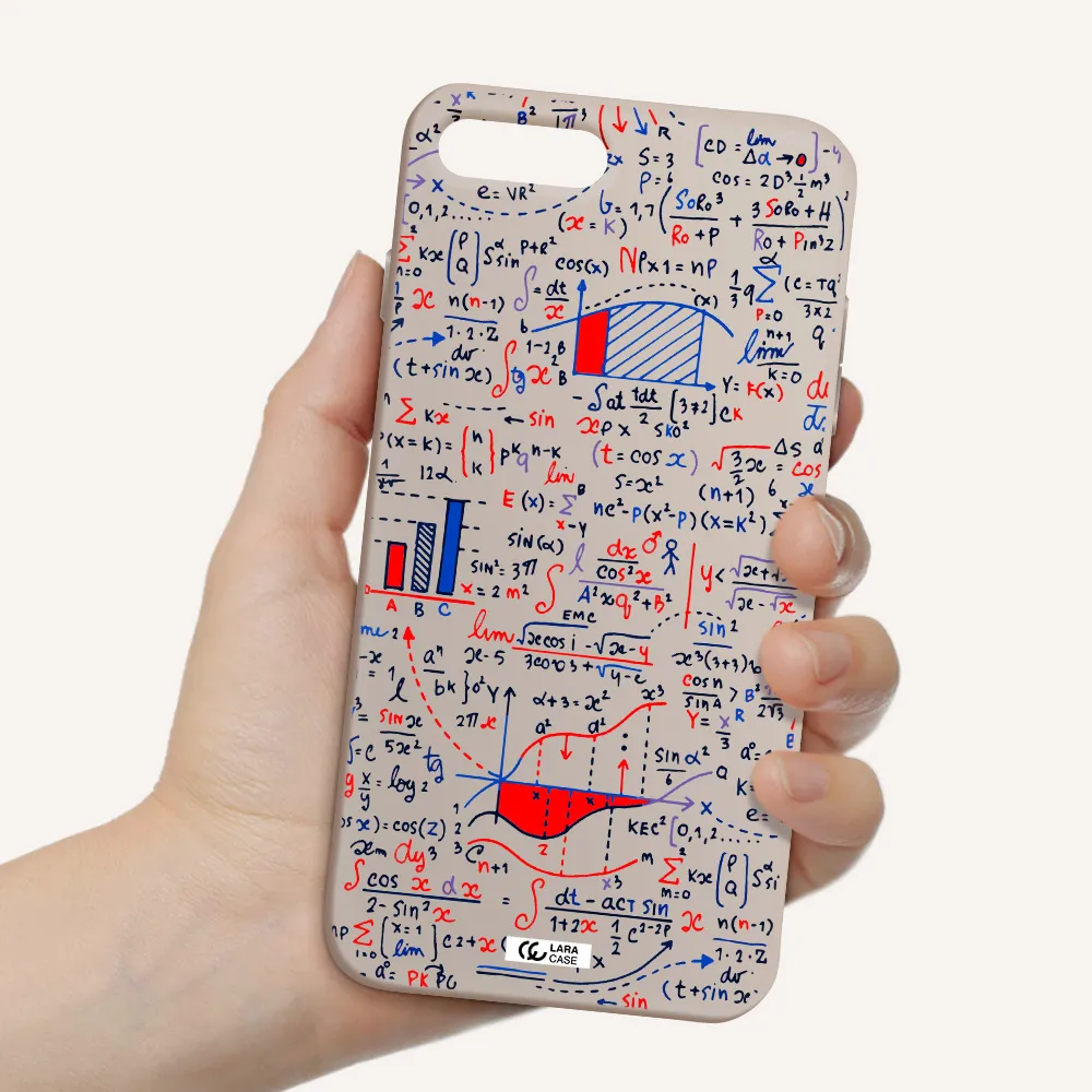 Math Blackboard Apple iPhone 8 plus Silicone Stone Case