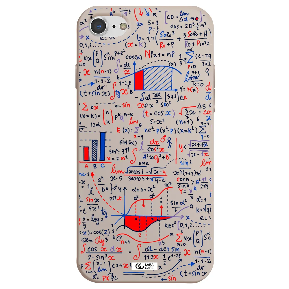 Math Blackboard Apple iPhone 8 Silicone Stone Case
