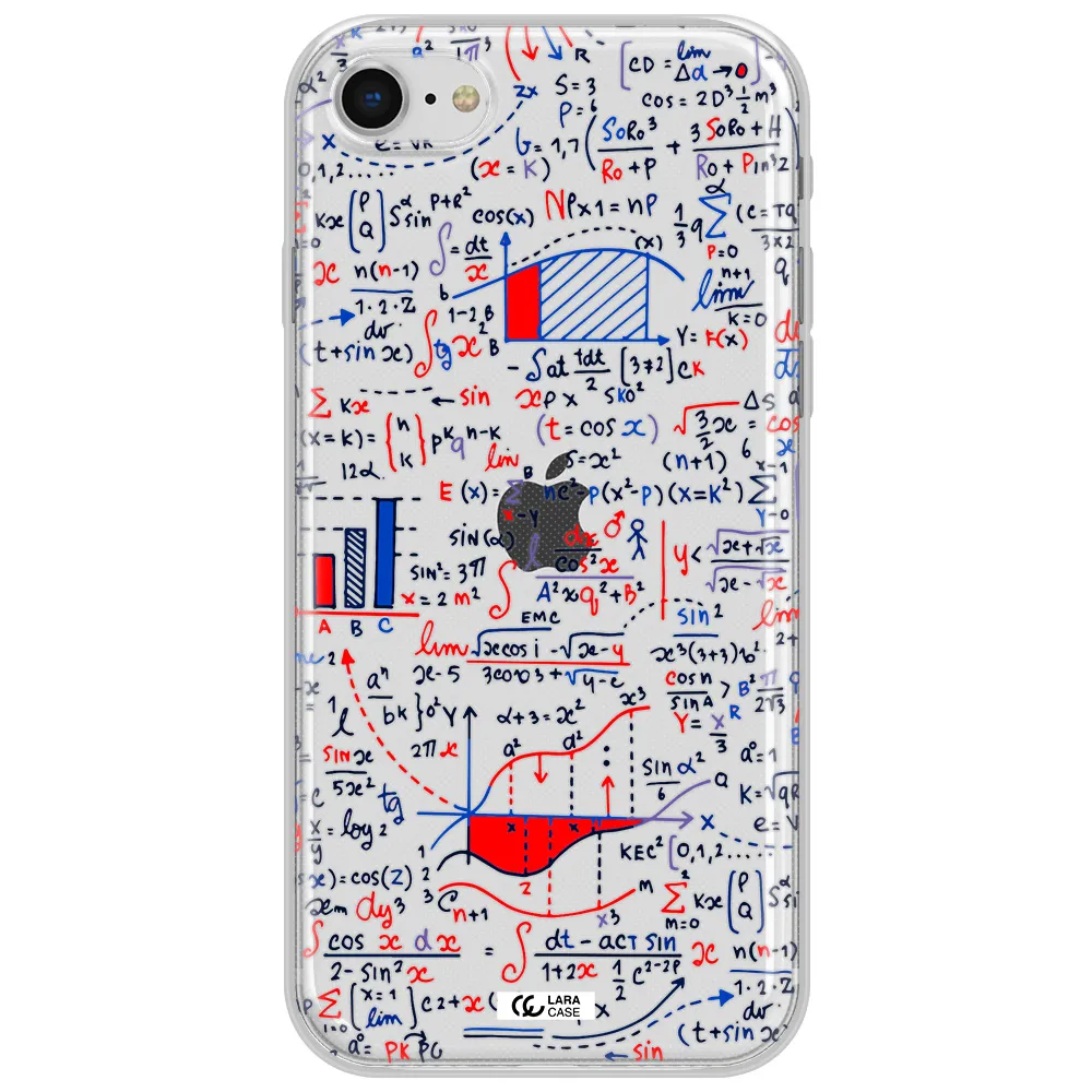 Math Blackboard Apple Iphone Se 2020 Clear Tpu Case