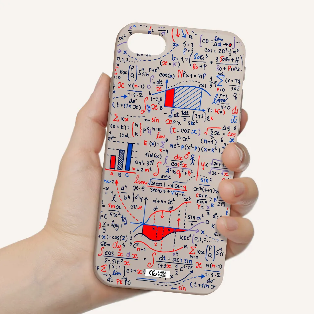 Math Blackboard Apple iPhone se 2020 Silicone Stone Case