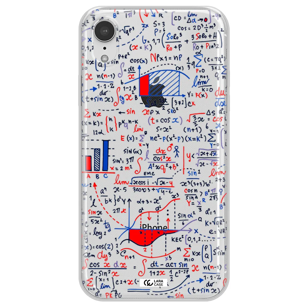 Math Blackboard Apple iPhone XR Clear TPU Case