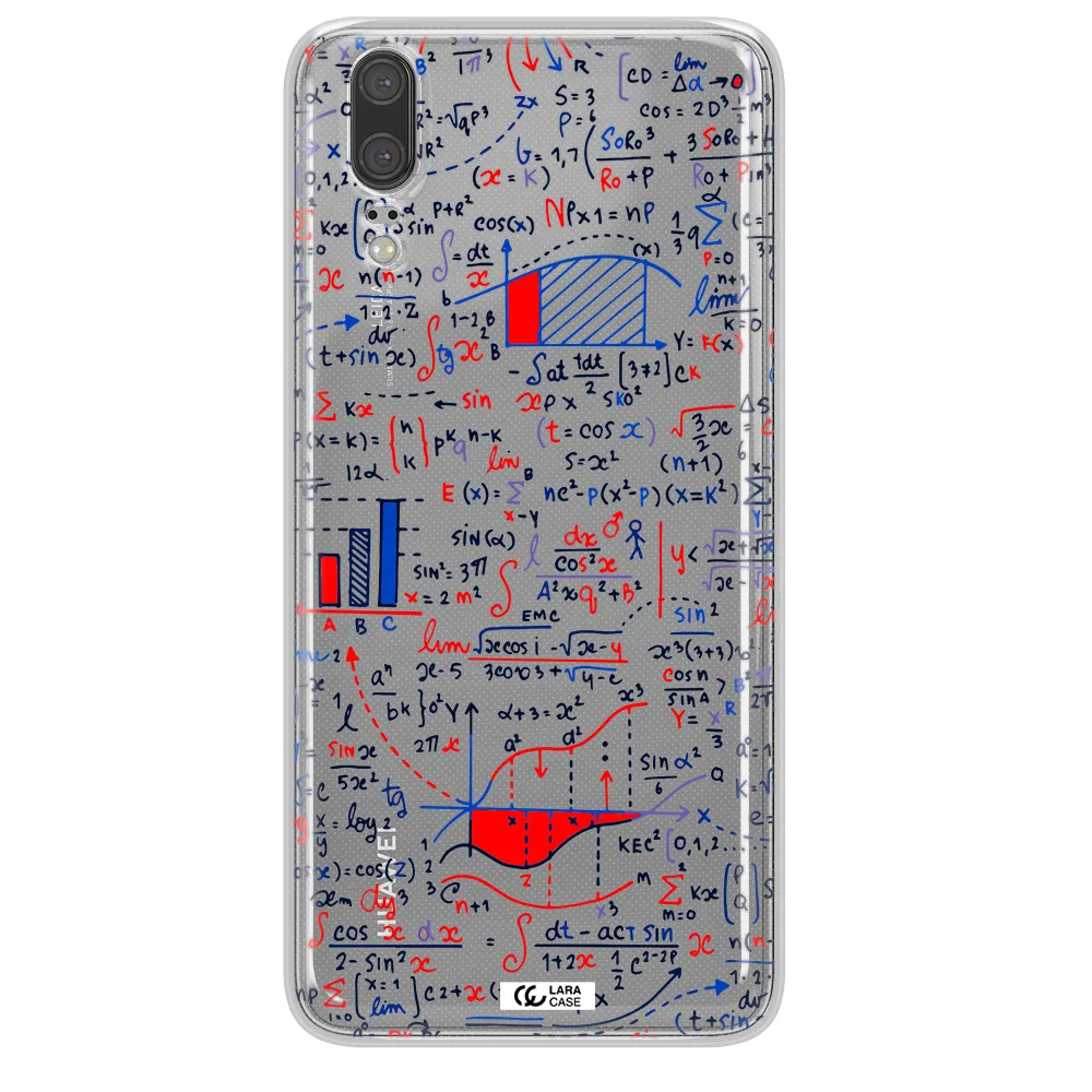 Math Blackboard Huawei P20 Clear TPU Case