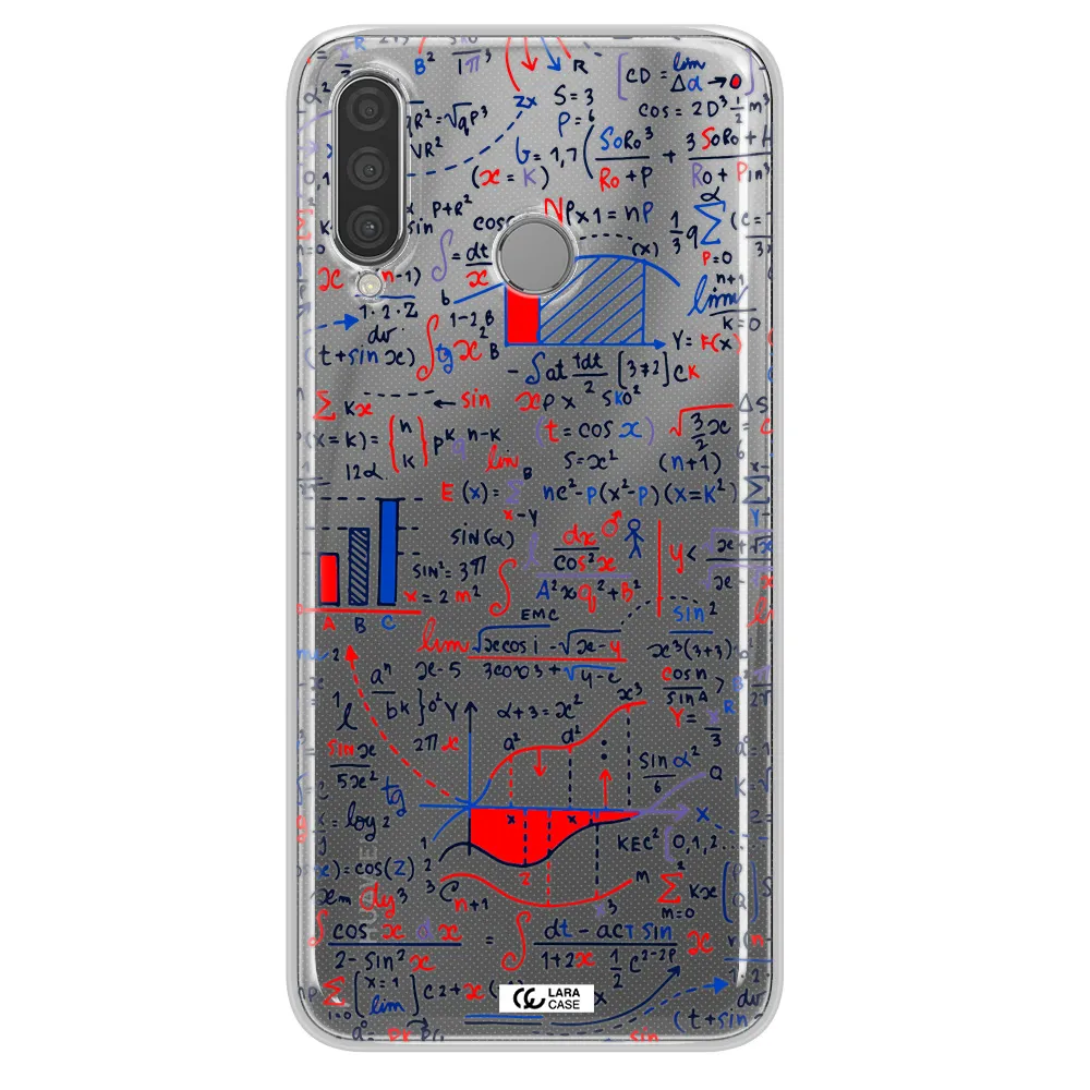 Math Blackboard Huawei P30 Lite Clear TPU Case