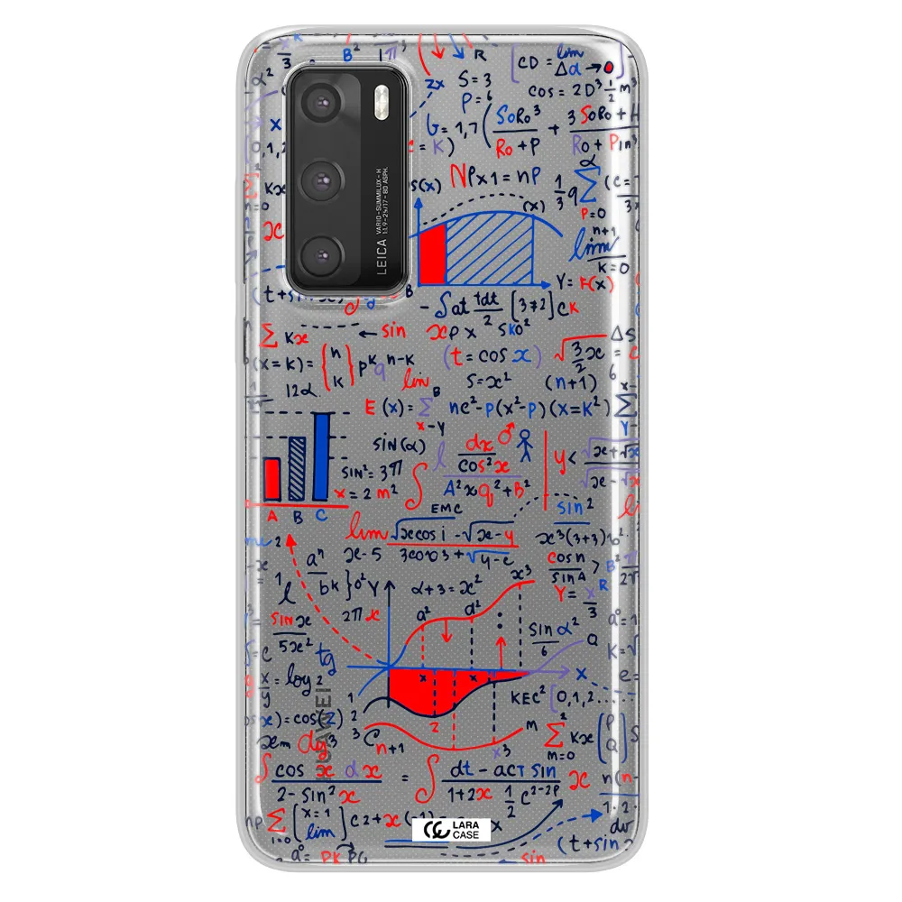 Math Blackboard Huawei P40 Clear TPU Case
