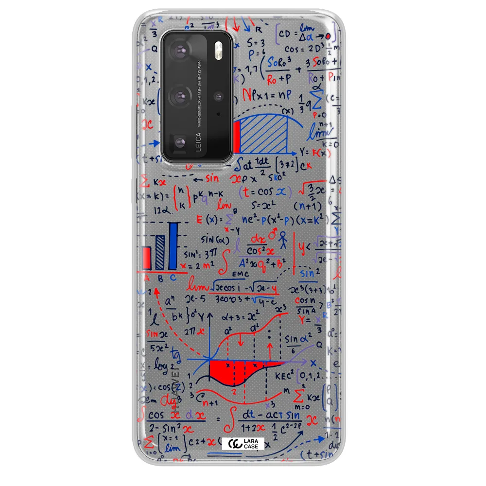 Math Blackboard Huawei P40 Pro Clear TPU Case
