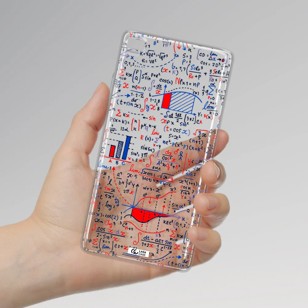 Math Blackboard Huawei P8 Clear TPU Case