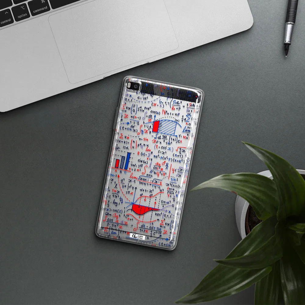 Math Blackboard Huawei P8 Clear TPU Case