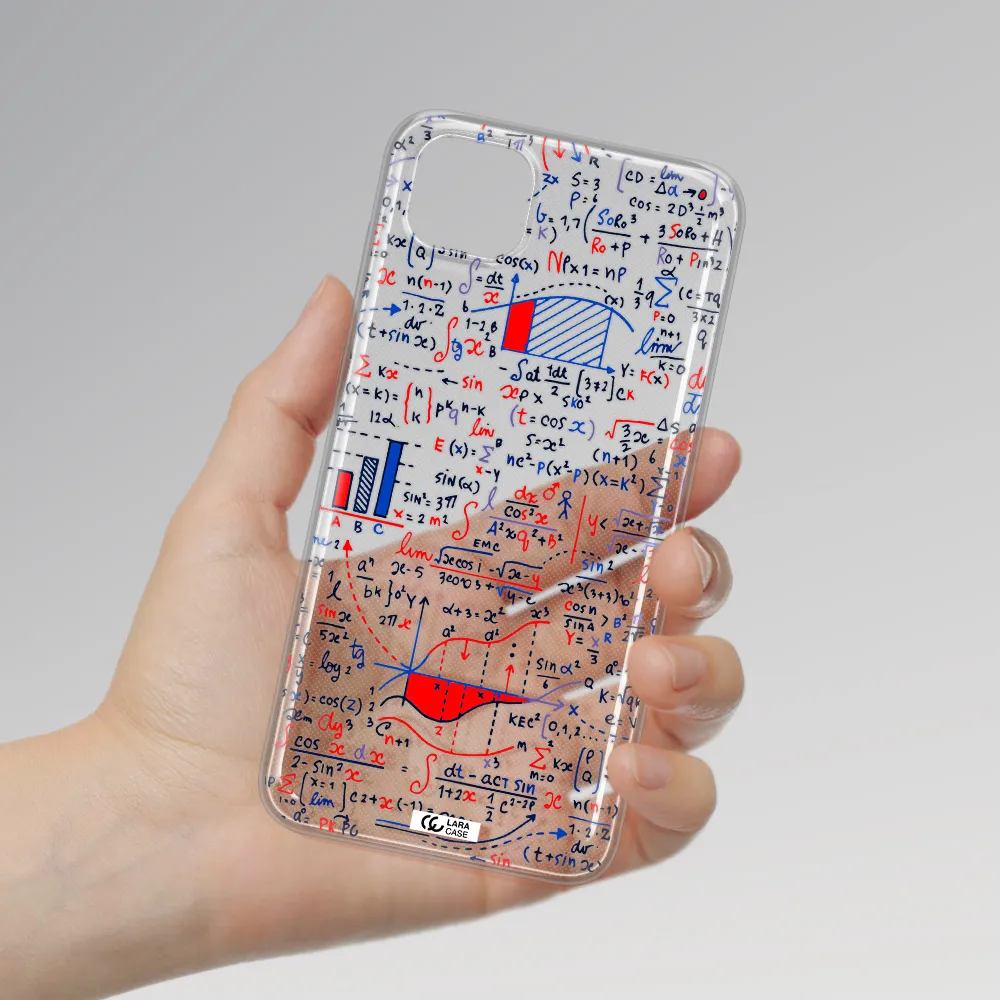 Math Blackboard Huawei Y5P Clear TPU Case