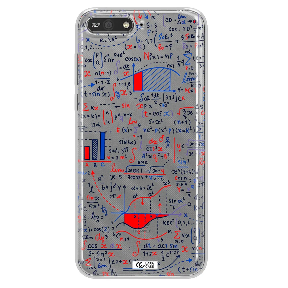 Math Blackboard Huawei Y6 2018 Clear TPU Case