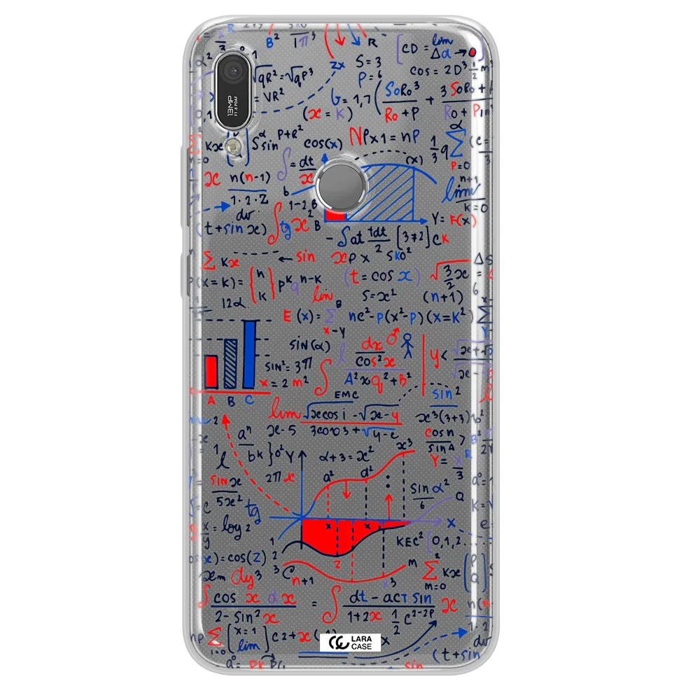 Math Blackboard Huawei Y6 2019 Clear TPU Case
