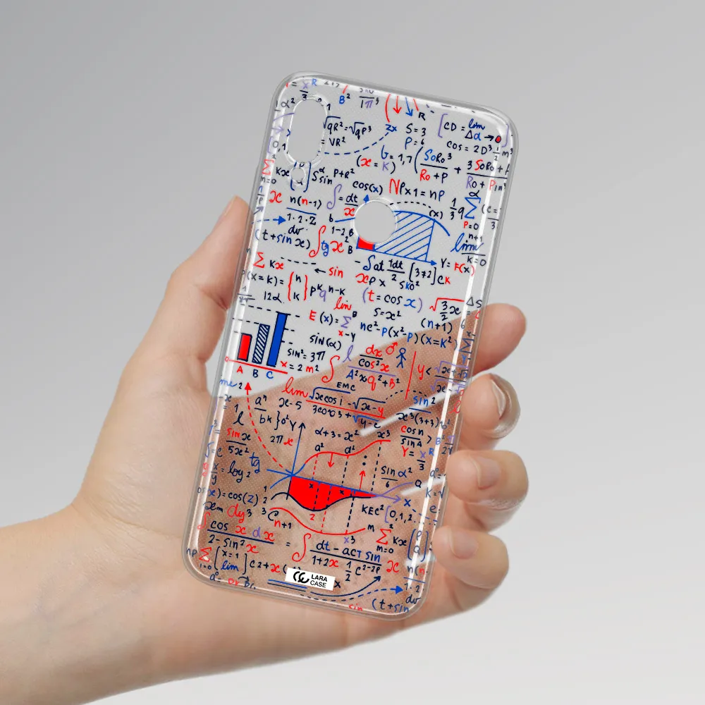 Math Blackboard Huawei Y6 2019 Clear TPU Case