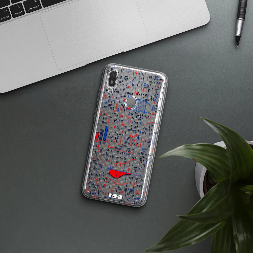 Math Blackboard Huawei Y6 2019 Clear TPU Case