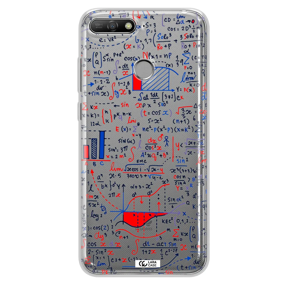 Math Blackboard Huawei Y6 Prime 2018 Clear TPU Case
