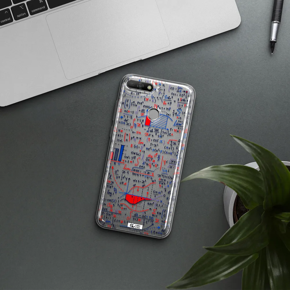 Math Blackboard Huawei Y6 Prime 2018 Clear TPU Case