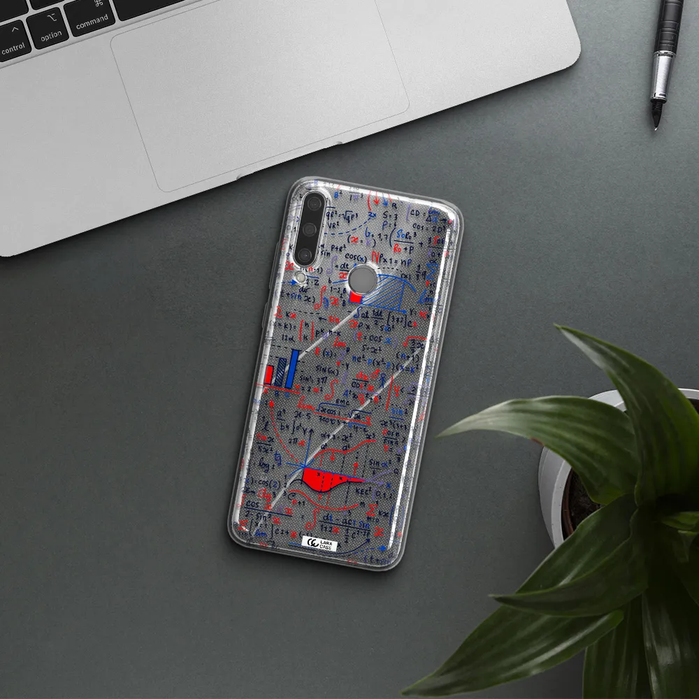 Math Blackboard Huawei Y6P Clear TPU Case