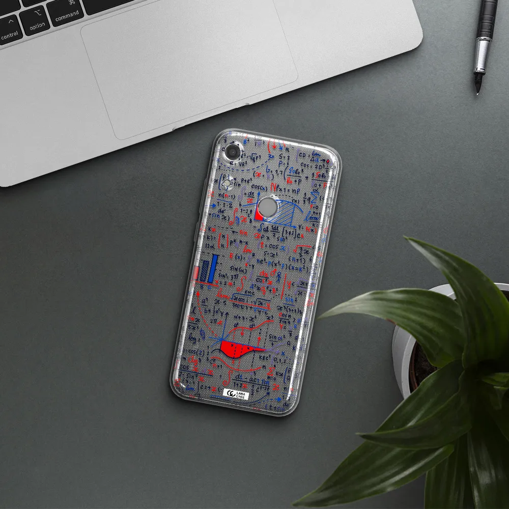 Math Blackboard Huawei Y6S Clear TPU Case