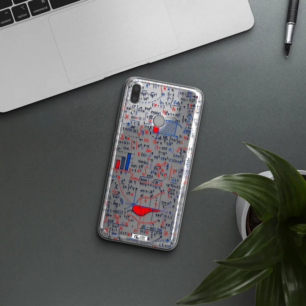 Math Blackboard Huawei Y9 2019 Clear TPU Case