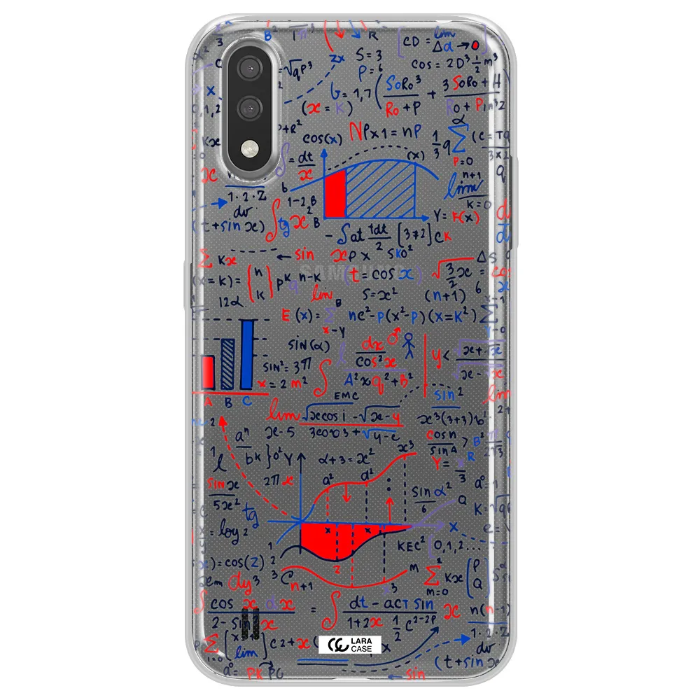 Math Blackboard Samsung A01 Clear TPU Case