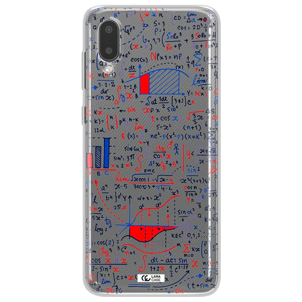 Math Blackboard Samsung A02 Clear TPU Case