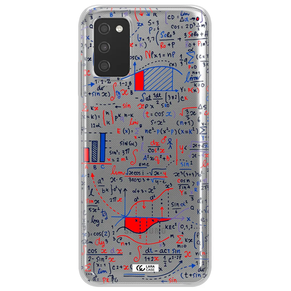 Math Blackboard Samsung A03S Clear TPU Case