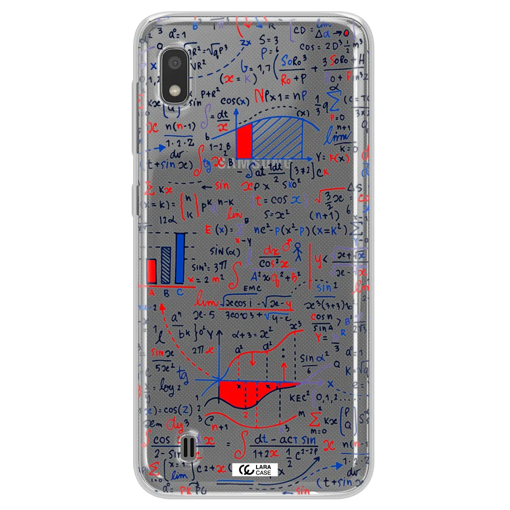 Math Blackboard Samsung A10 Clear TPU Case