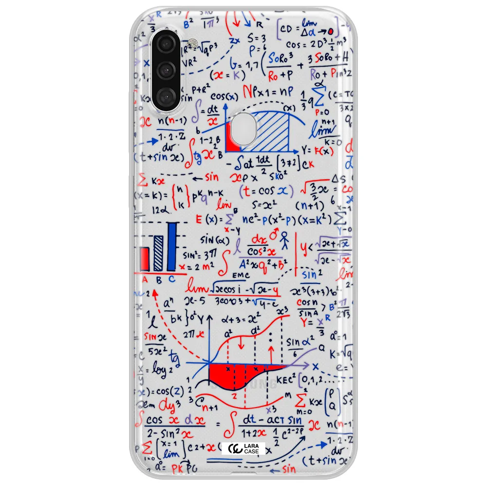 Math Blackboard Samsung A11 Clear TPU Case