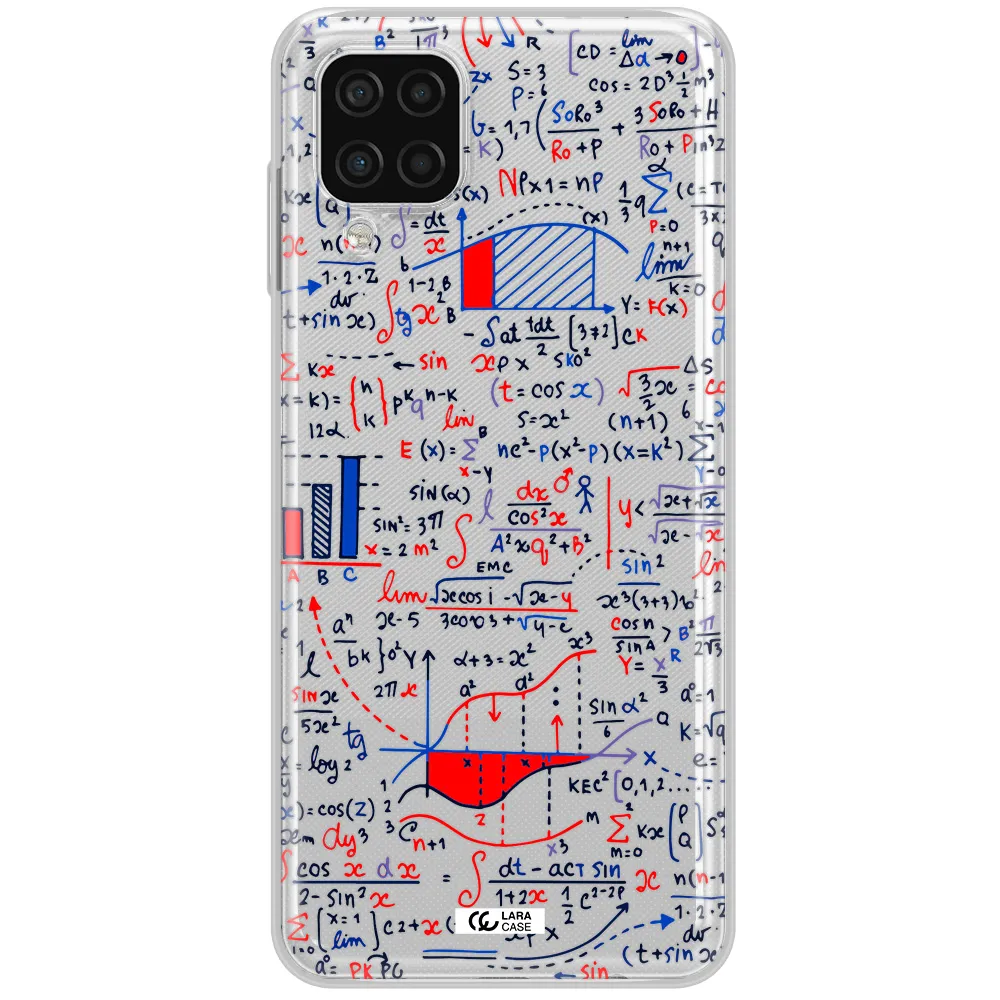 Math Blackboard Samsung A12 4g Clear TPU Case