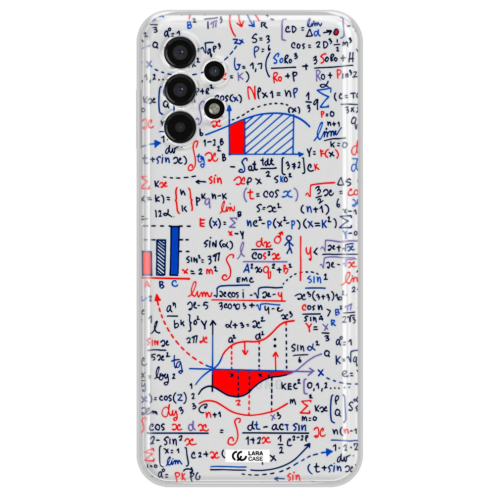 Math Blackboard Samsung A13 4g Clear TPU Case