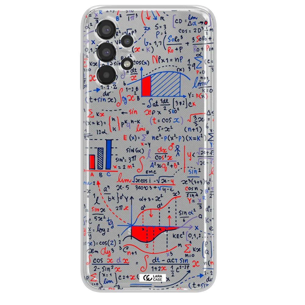 Math Blackboard Samsung A13 Clear TPU Case