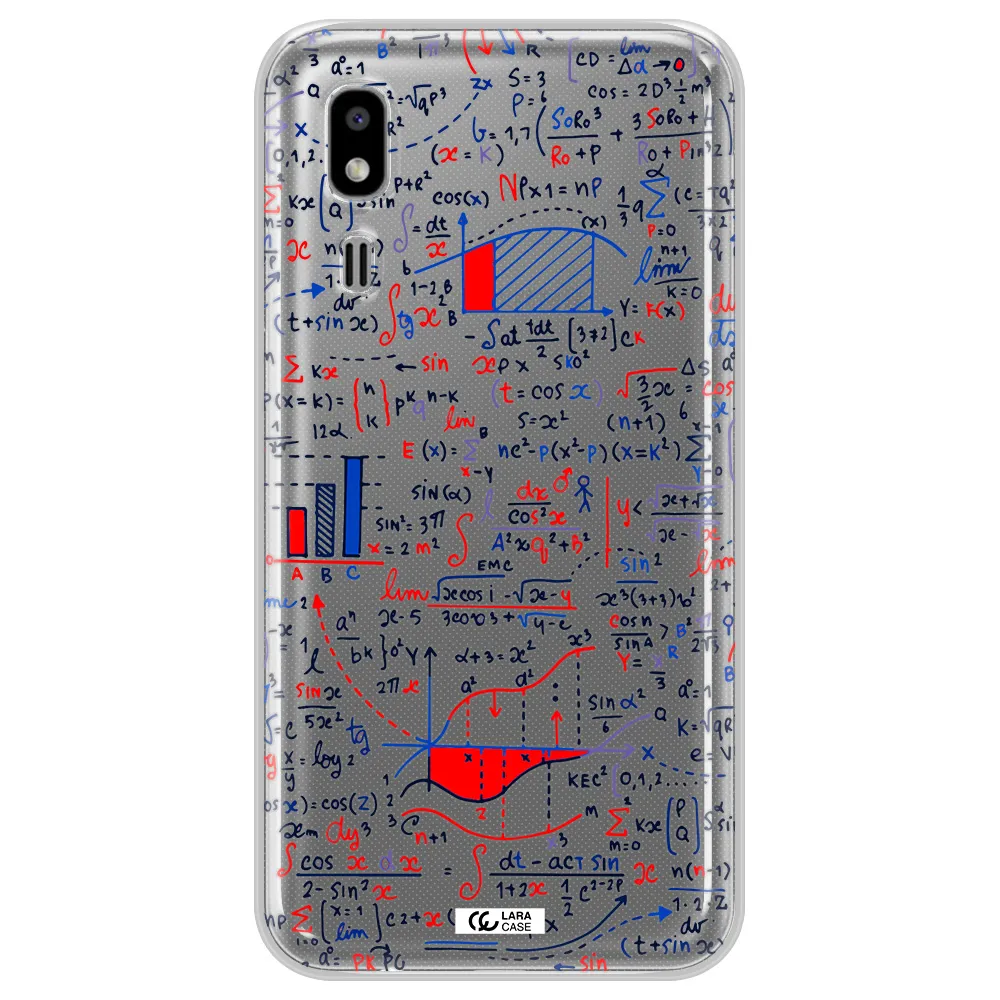 Math Blackboard Samsung A2 Core Clear TPU Case