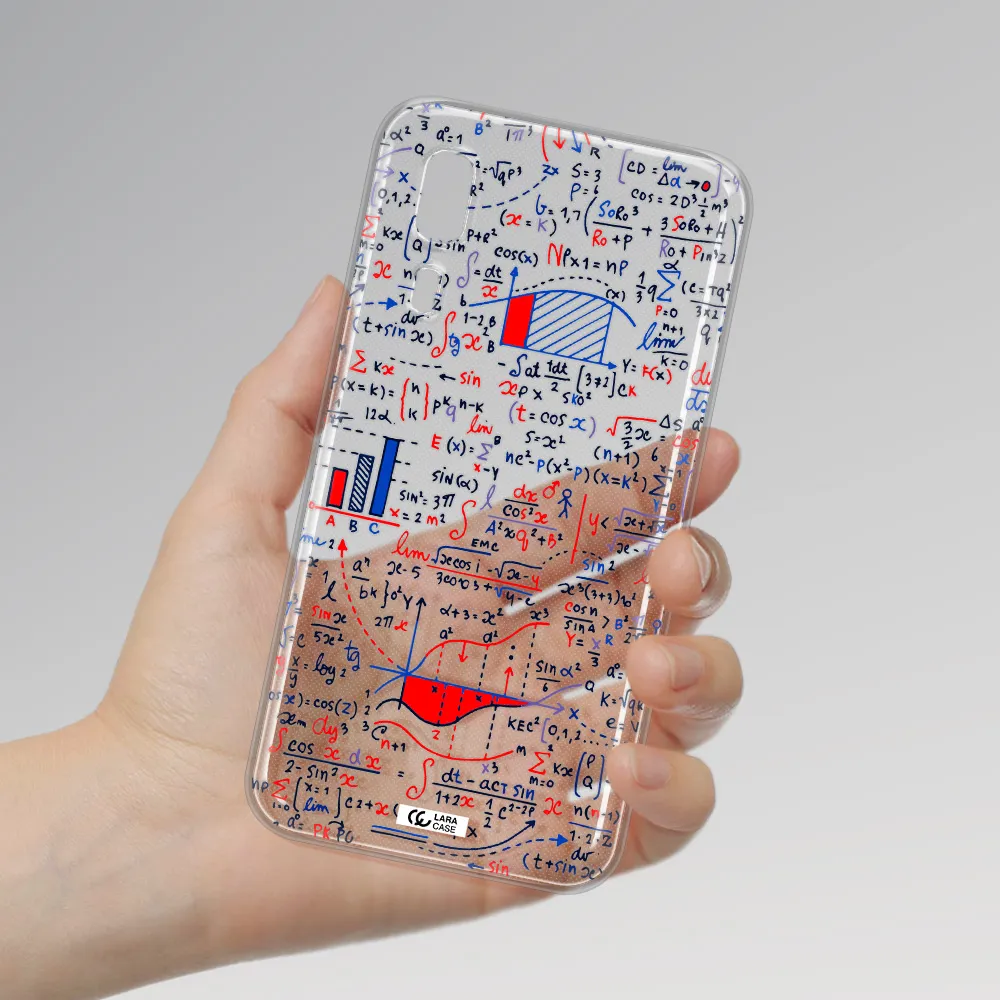 Math Blackboard Samsung A2 Core Clear TPU Case