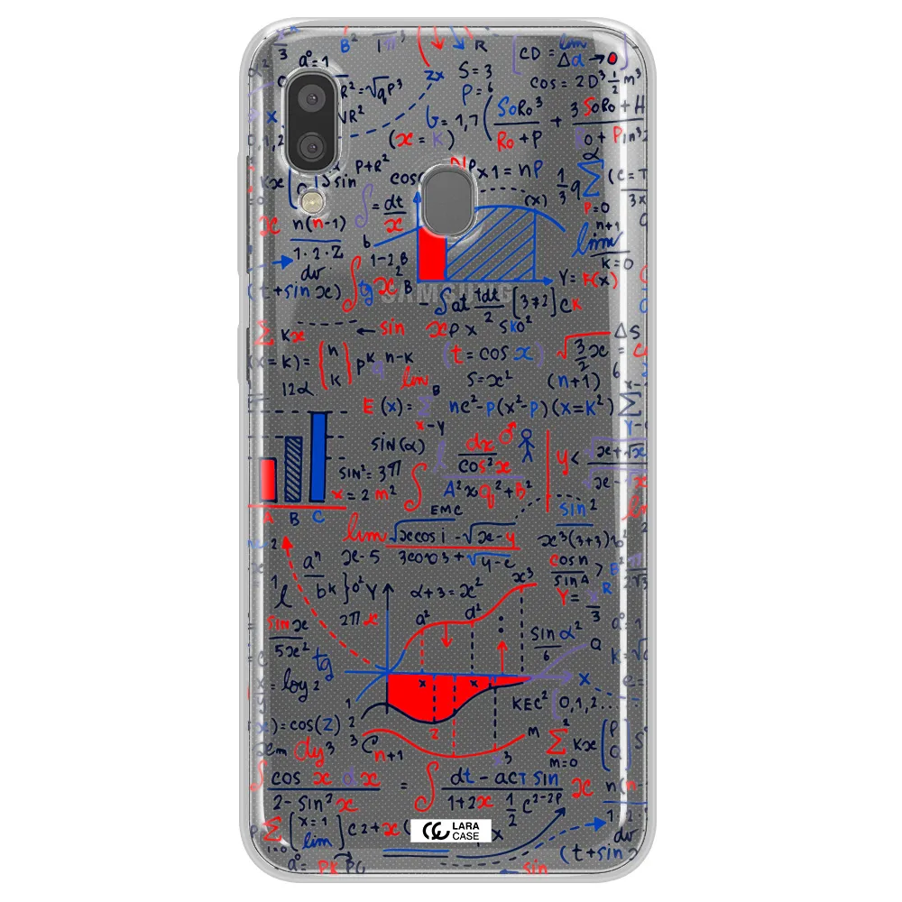 Math Blackboard Samsung A20 Clear TPU Case