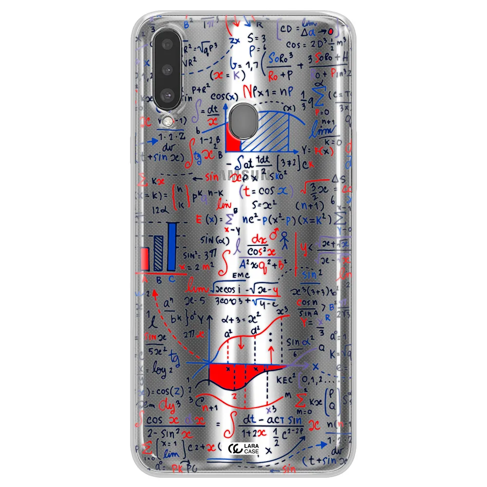 Math Blackboard Samsung A20S Clear TPU Case