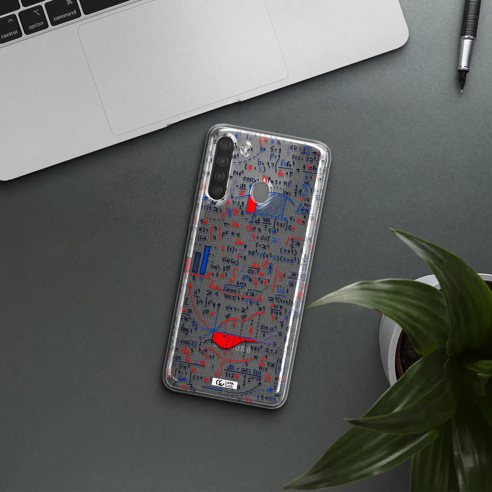Math Blackboard Samsung A21 Clear TPU Case