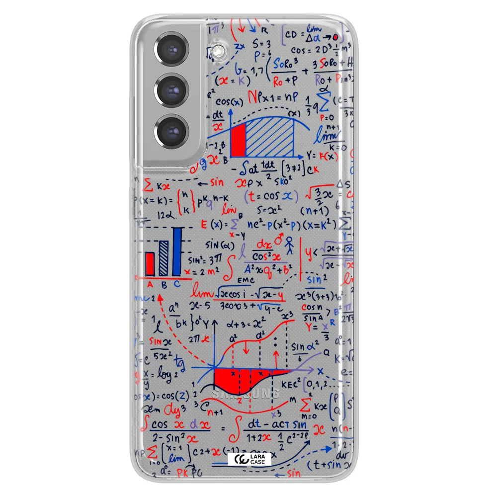 Math Blackboard Samsung A21 Fe Clear TPU Case