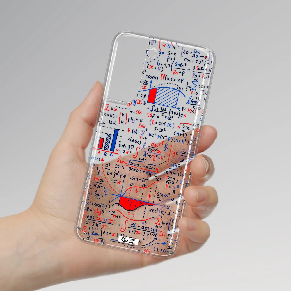 Math Blackboard Samsung A21 Fe Clear TPU Case
