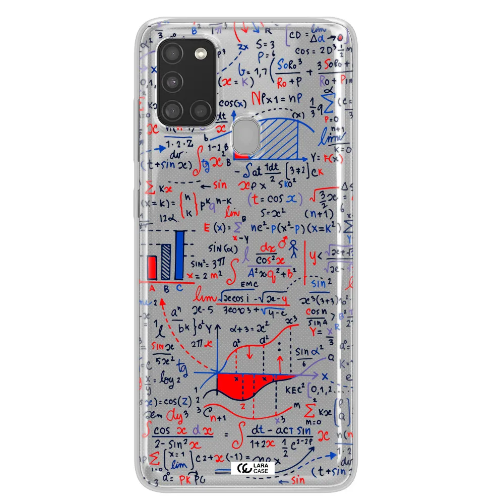 Math Blackboard Samsung A21S Clear TPU Case