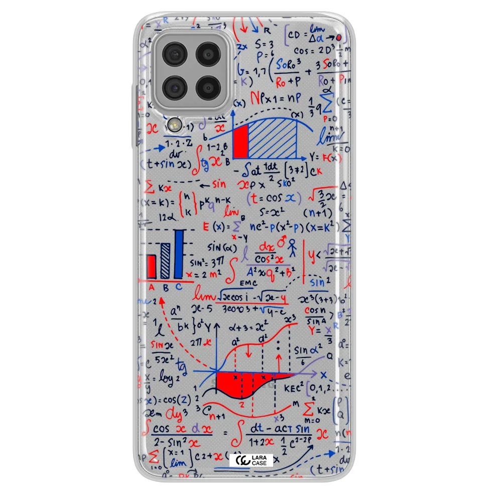 Math Blackboard Samsung A22 4g Clear TPU Case