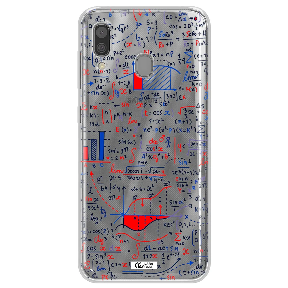 Math Blackboard Samsung A30 Clear TPU Case