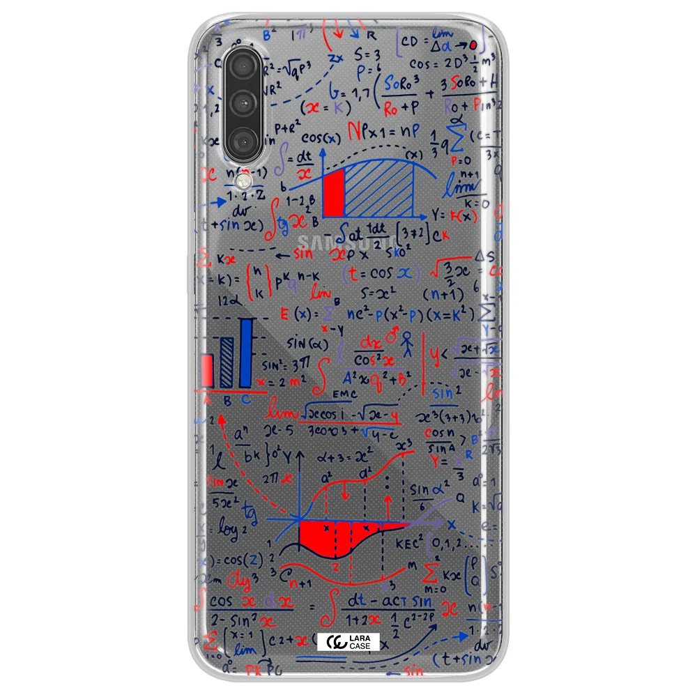 Math Blackboard Samsung A30S Clear TPU Case