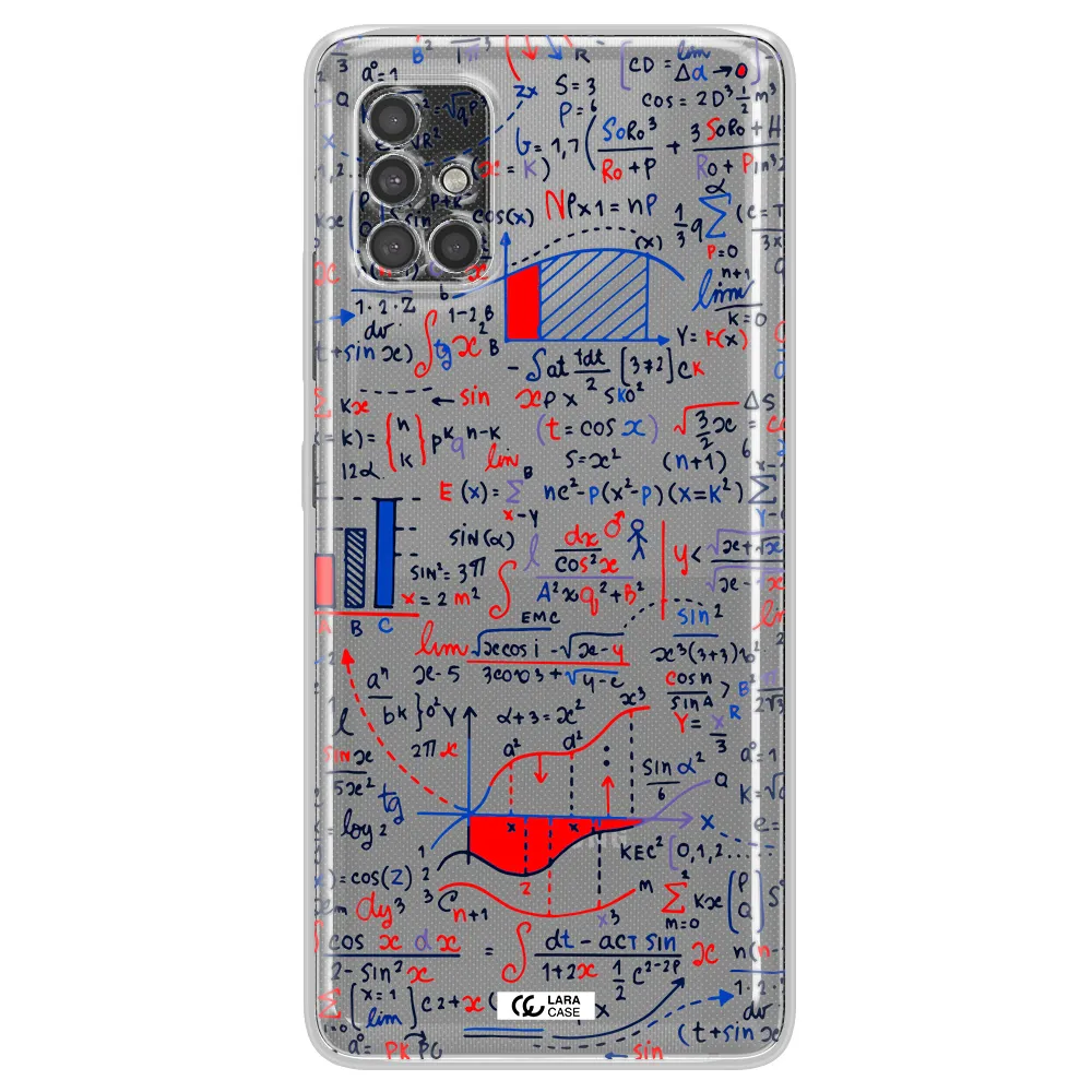 Math Blackboard Samsung A40S Clear Tpu Case