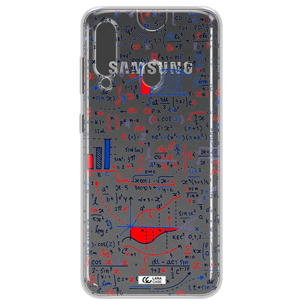 Math Blackboard Samsung A60 Clear TPU Case