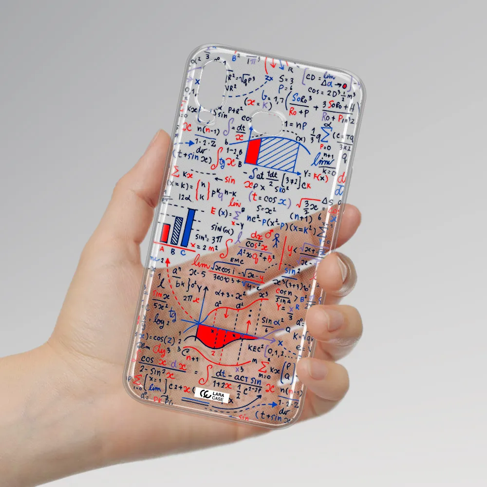 Math Blackboard Samsung A6S Clear TPU Case