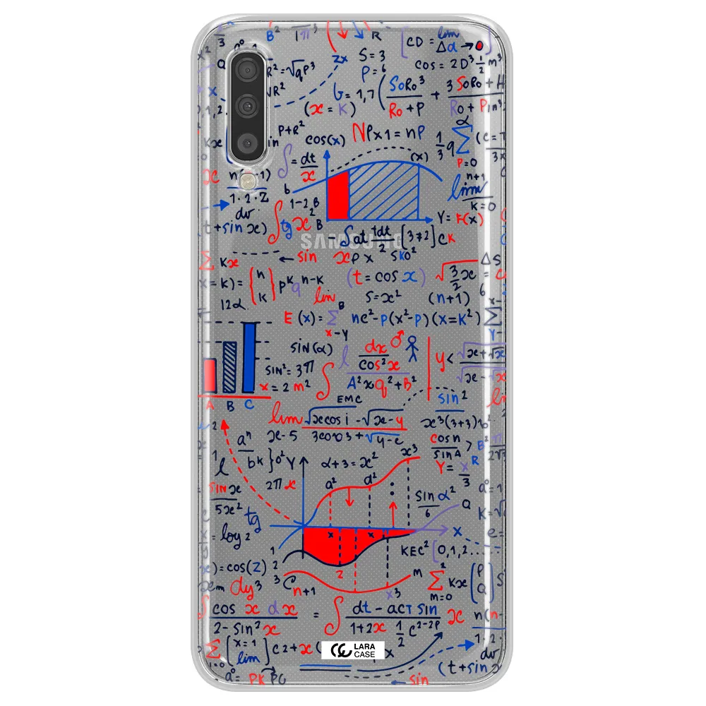 Math Blackboard Samsung A70S Clear Tpu Case