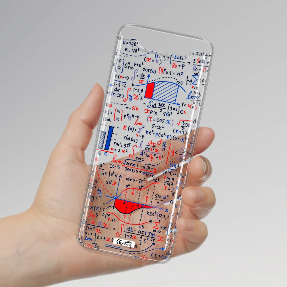 Math Blackboard Samsung A80 Clear TPU Case
