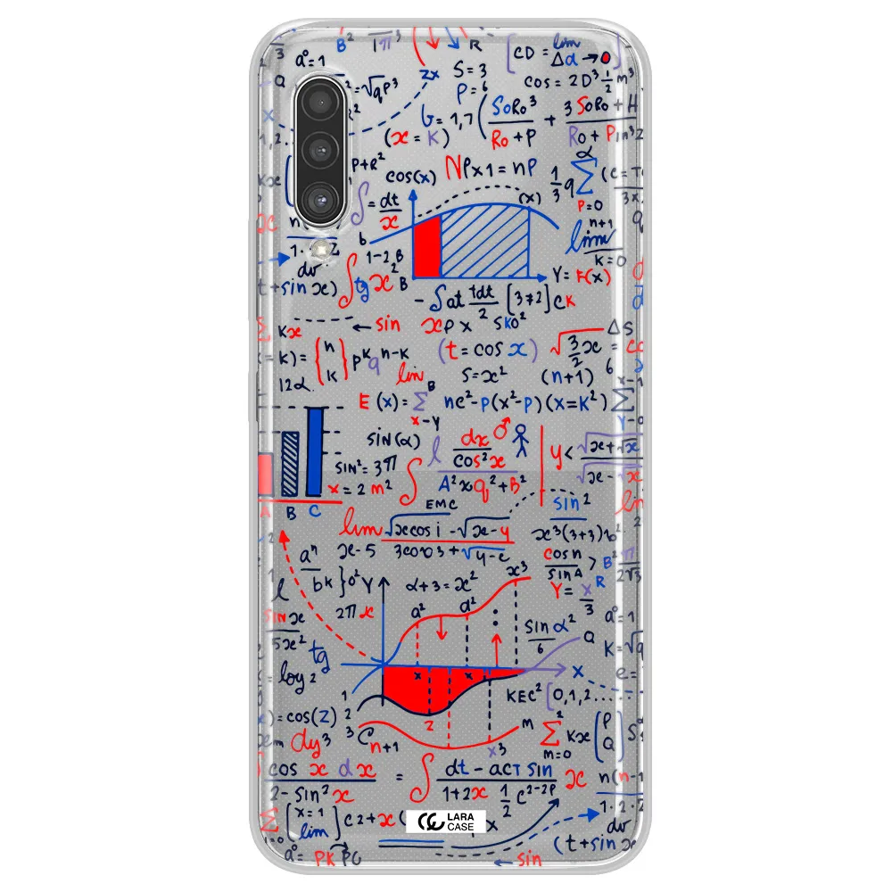 Math Blackboard Samsung A90 Clear TPU Case