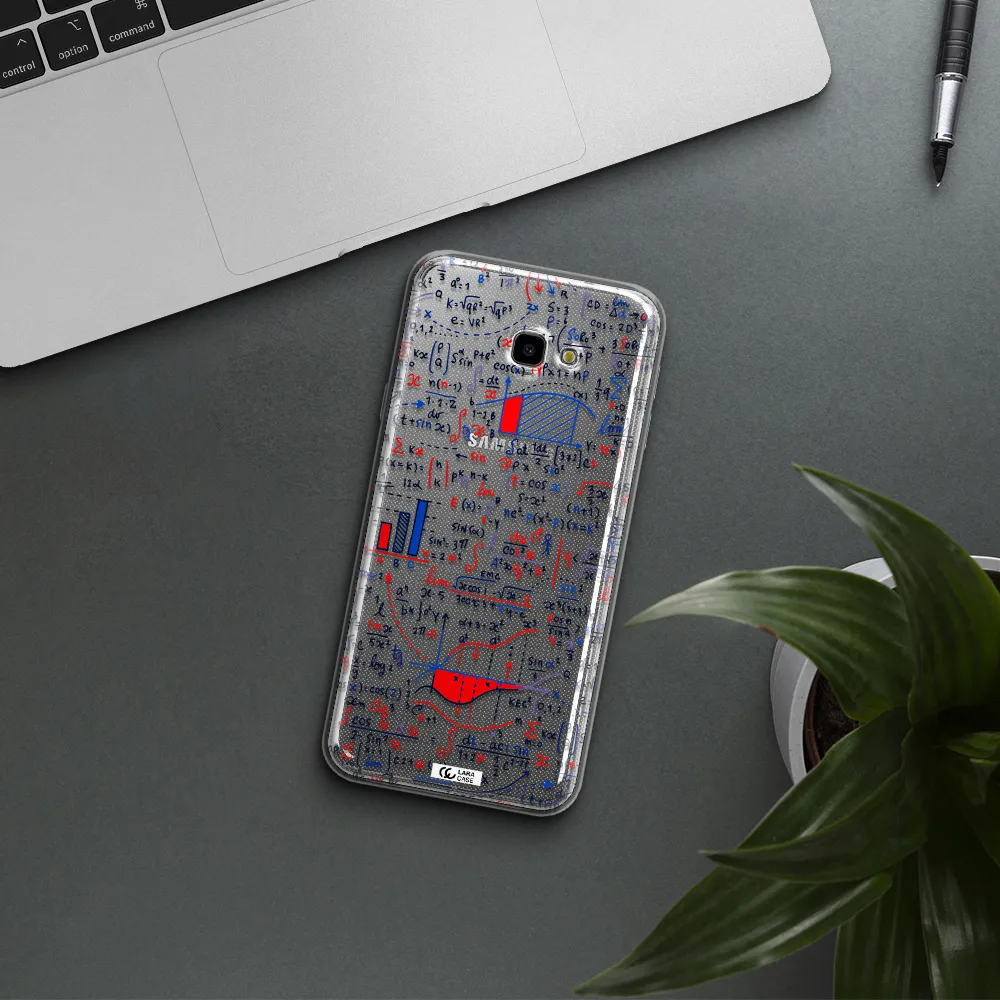 Math Blackboard Samsung J4 Plus Clear TPU Case